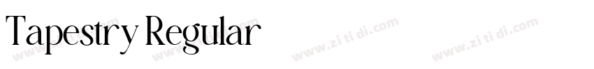 Tapestry Regular字体转换 Tapestry Regular字体转换